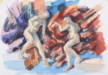 untitled; watercolor, 30 x 42 cm, 2019