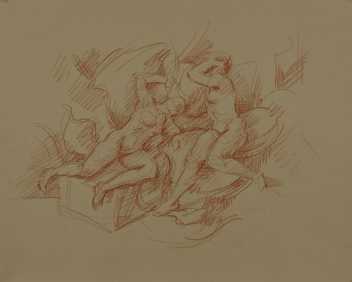 untitled; chalk on paper, 32 x 40 cm, 2019